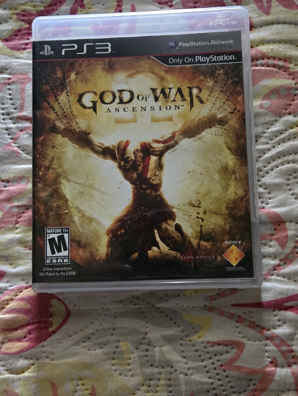 Sony PS3 God of War Ascension – Black & Gold Cover Art
